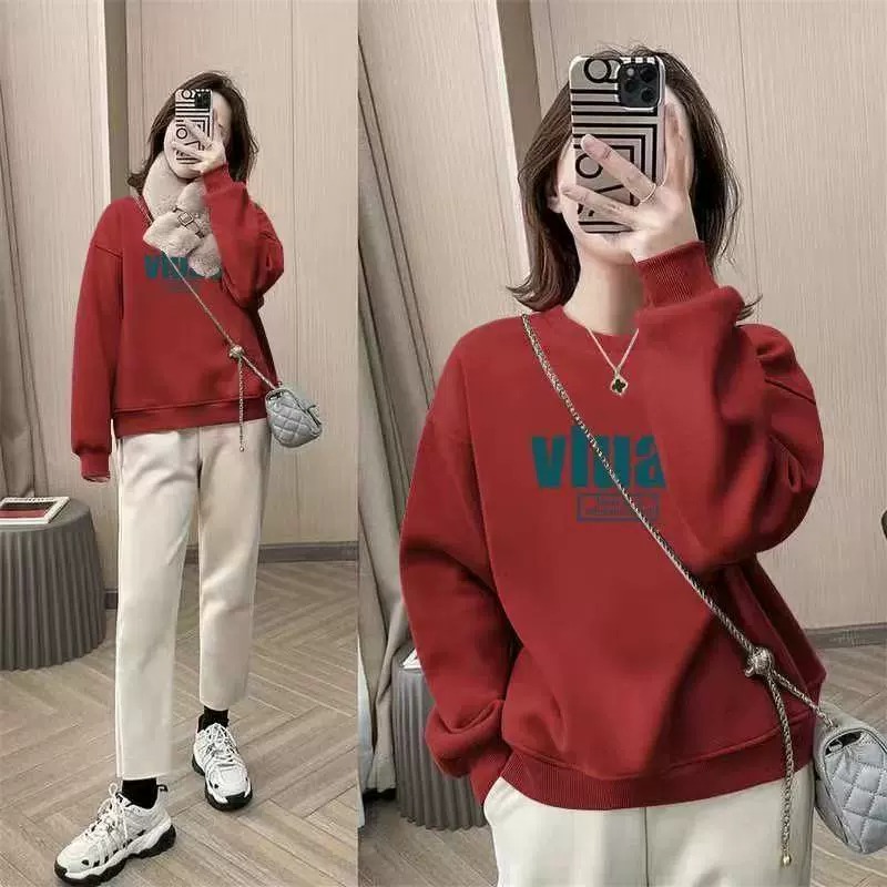 Oversized Crewneck Fleece - Felpa Oversize con Collo Tondo per