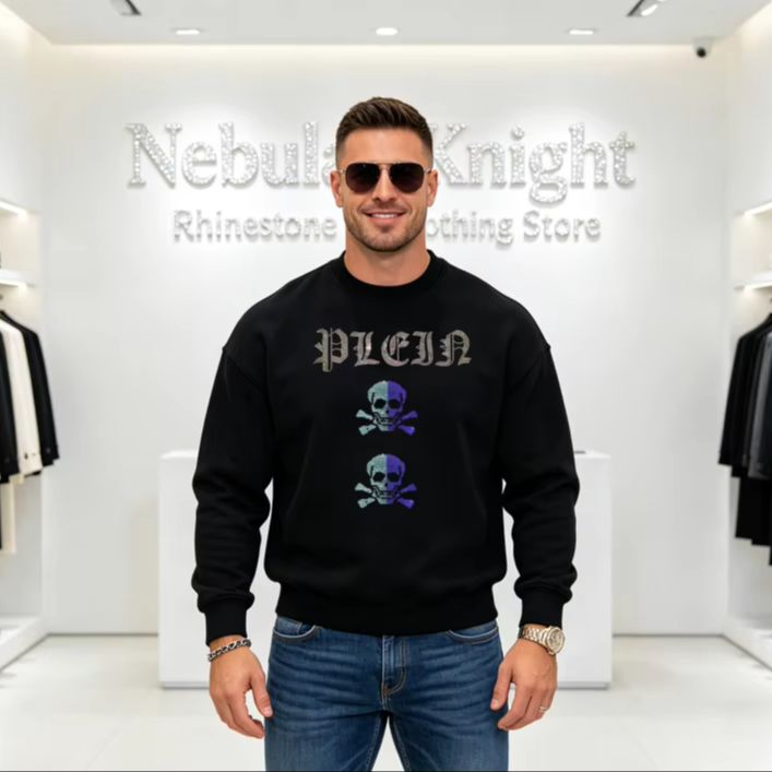 Oversized Crewneck Fleece - Felpa Oversize da Uomo con Collo
