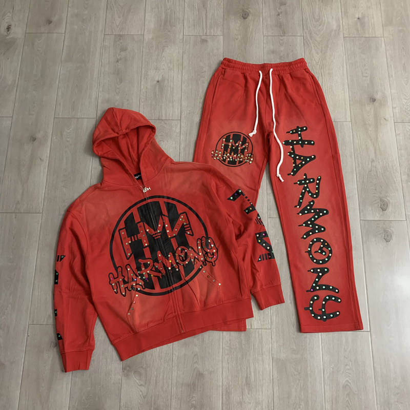 Street Fashion Hip Hop - Set di Felpa e Pantaloni HARMONY,