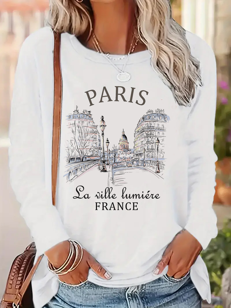 Street Fashion Paris 2025 - 2025 Moda Parigi Lettera Stampa Camicia