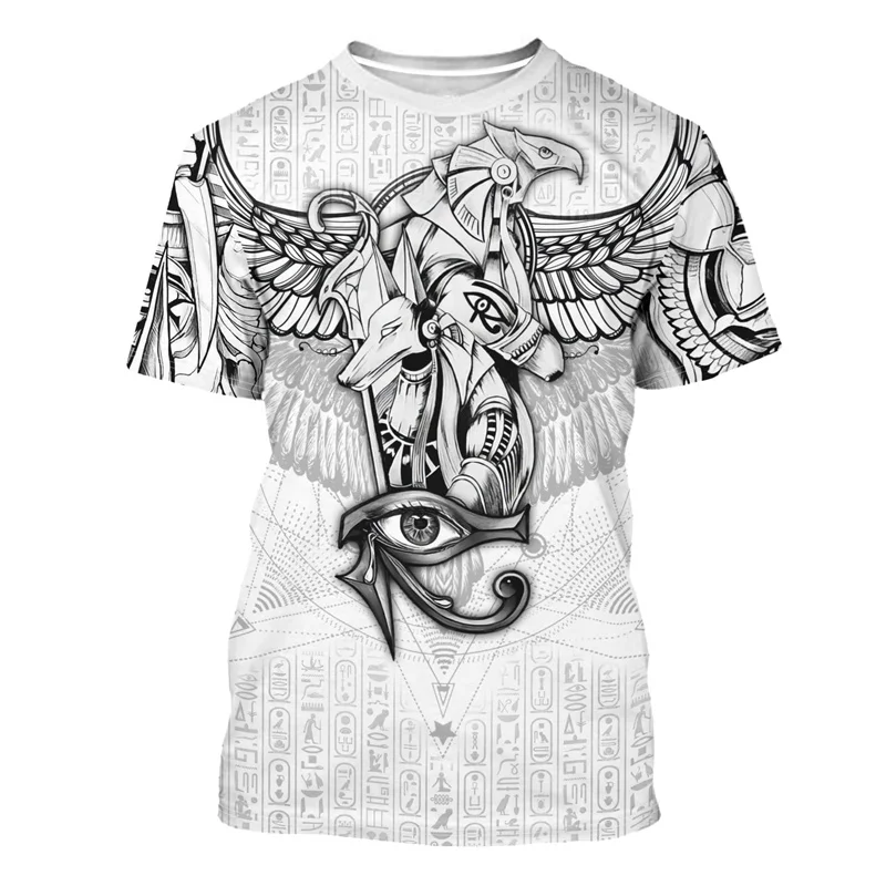 Street Fashion Egypt - Maglietta estiva con stampa 3D dell'antico
