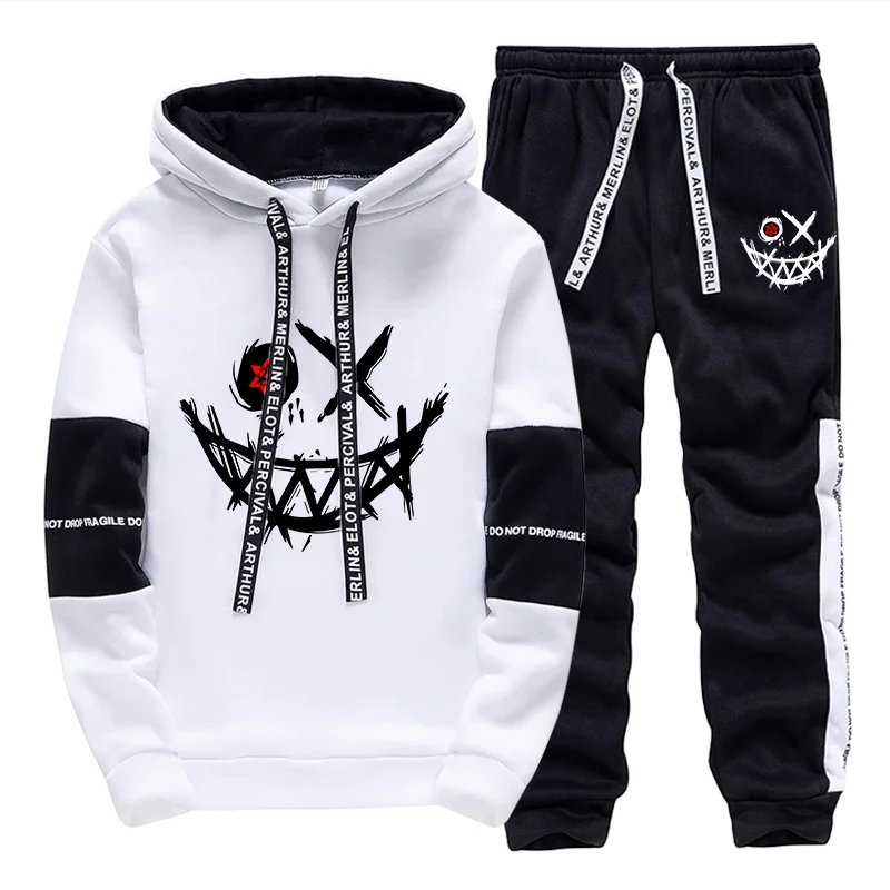 Street Fashion Art - Completo da Uomo/Felpa con Cappuccio/Pantaloni 2026