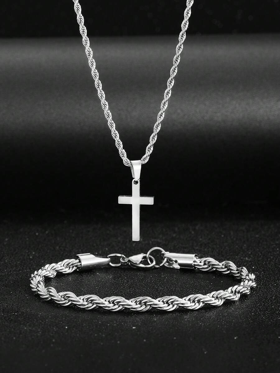 1 Set Collana e Bracciale con  - Street Fashion Hip Hop recensione e prezzo