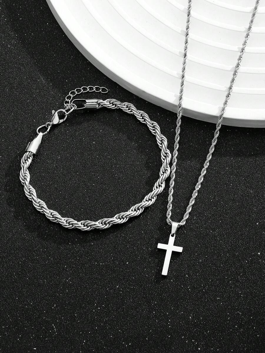 1 Set Collana e Bracciale con  - Street Fashion Hip Hop recensione e prezzo