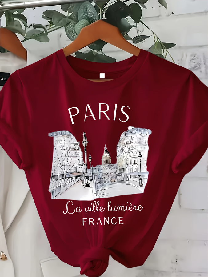T-shirt Y2k Paris da donna con - Street Fashion Paris 2025 recensione e prezzo