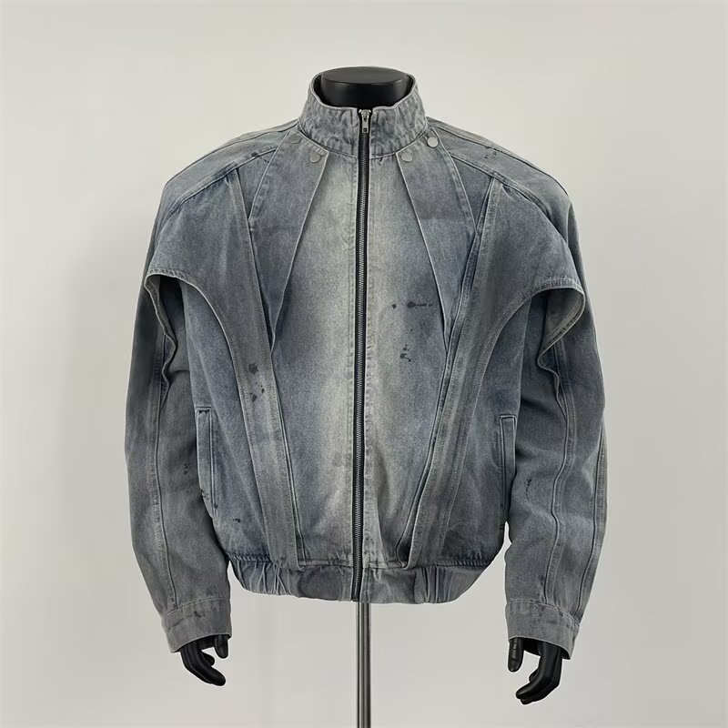 Giacca di jeans sporca invecch - Street Fashion Vibes recensione e prezzo