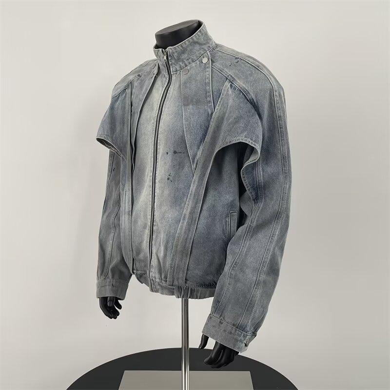 Giacca di jeans sporca invecch - Street Fashion Vibes recensione e prezzo
