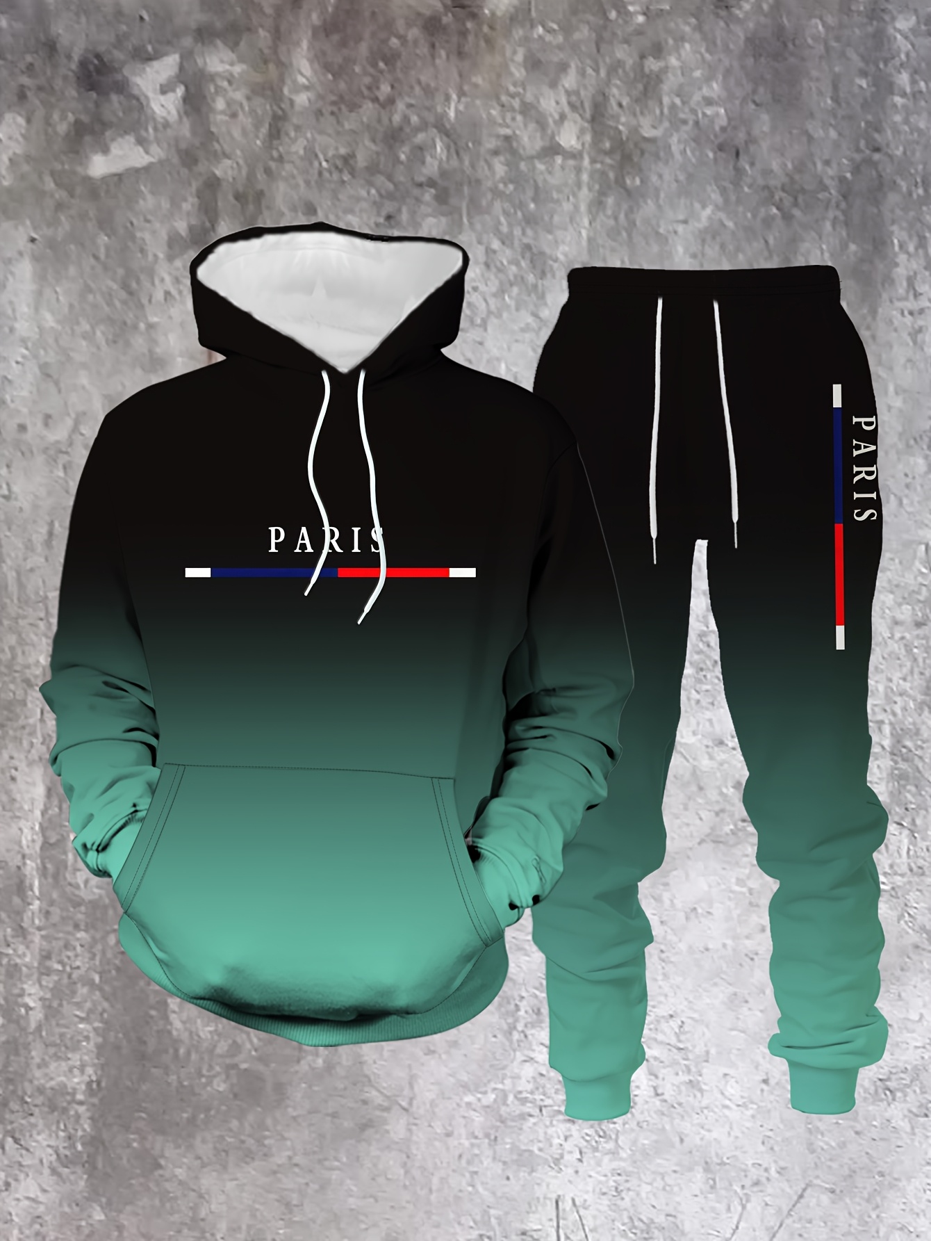 Tuta da uomo in colore sfumato - Street Fashion Outfit For Men recensione e prezzo