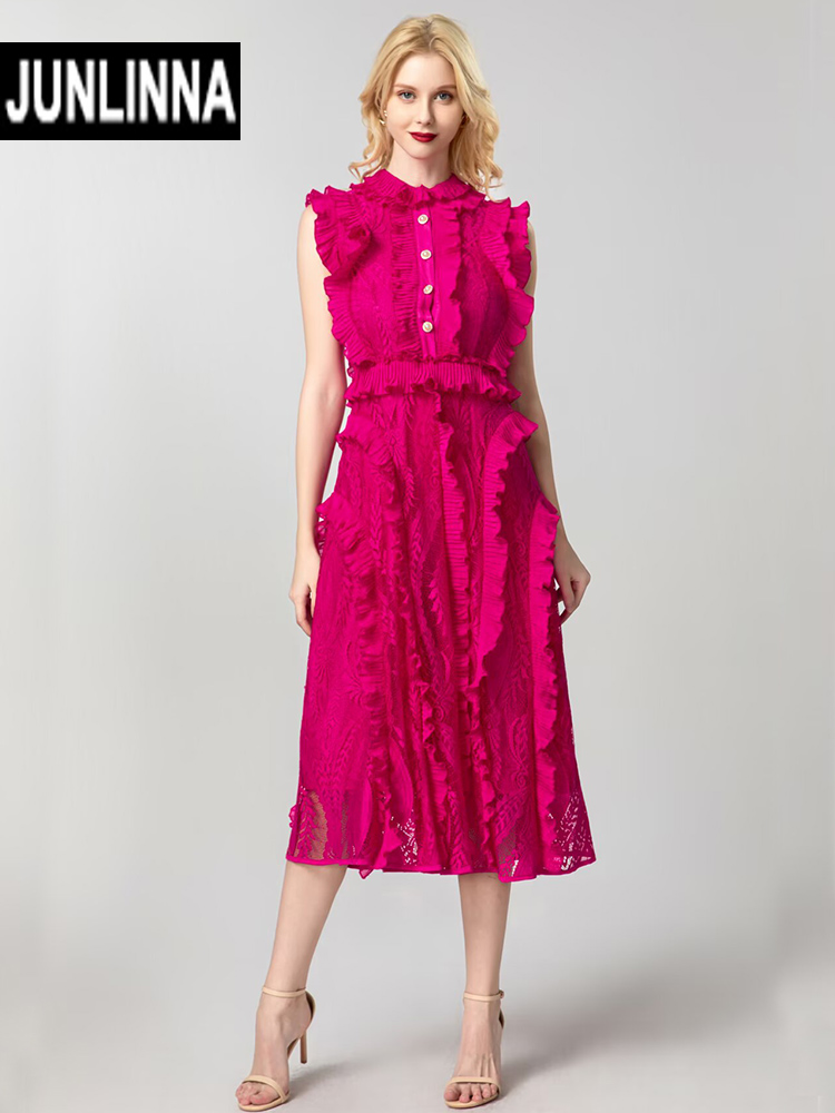 JUNLINNA Moda Elegante Abito d - Street Fashion Runway recensione e prezzo