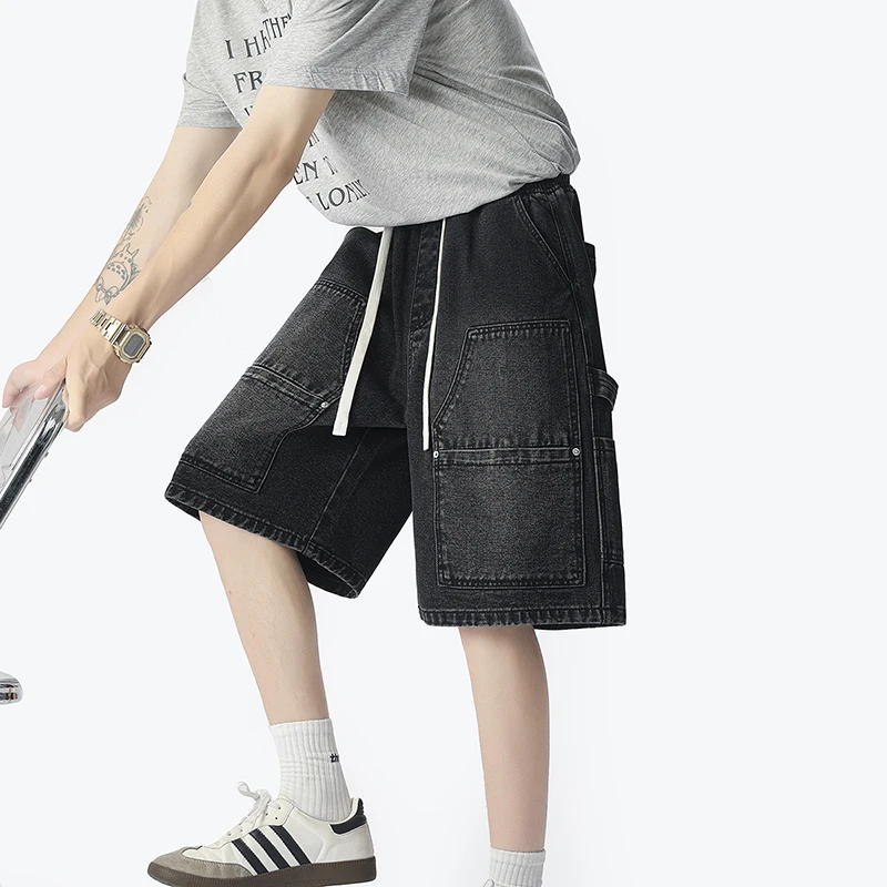 Pantaloncini di jeans da lavor - Street Fashion Hip Hop recensione e prezzo