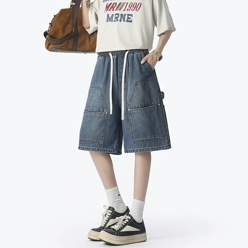 Pantaloncini di jeans da lavor - Street Fashion Hip Hop recensione e prezzo