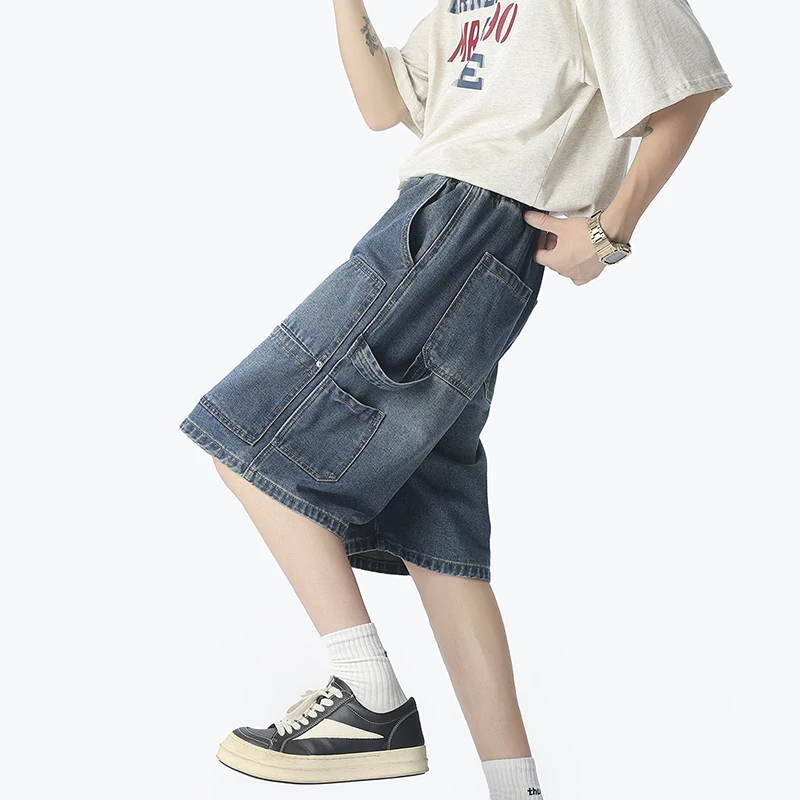 Pantaloncini di jeans da lavor - Street Fashion Hip Hop recensione e prezzo