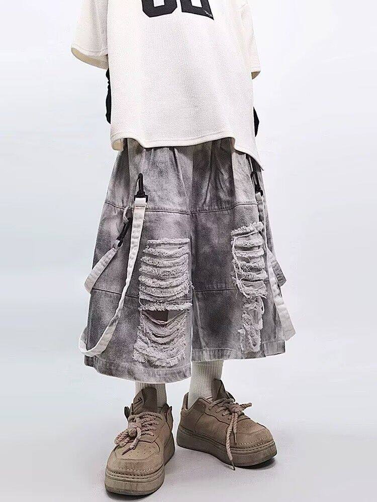 Jeans Strappati Retrò Hip-hop  - Street Fashion Hip Hop recensione e prezzo